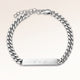 Personalisiertes Bar Silberarmband für Damen mit Platz für Gravur von Text oder Koordinaten