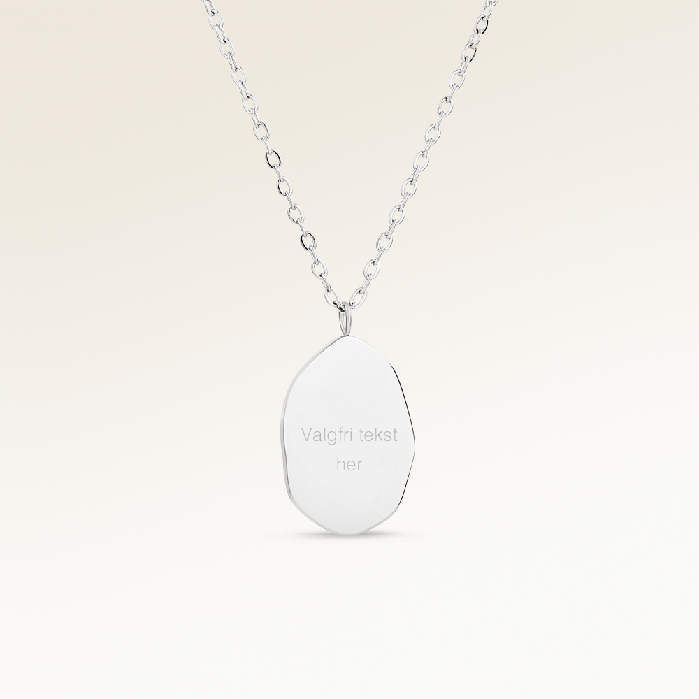 Asymmetric Necklace - Engraving (Silver)