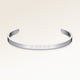 Bangle Armband in Silber mit glatter Außenseite, Platz für personalisierte Gravur