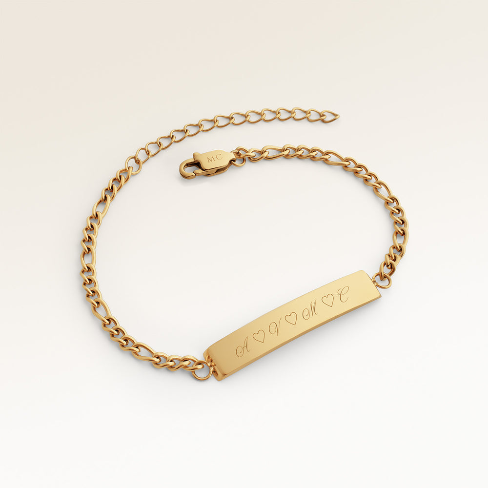 Stab Armband - Gravur (Gold)