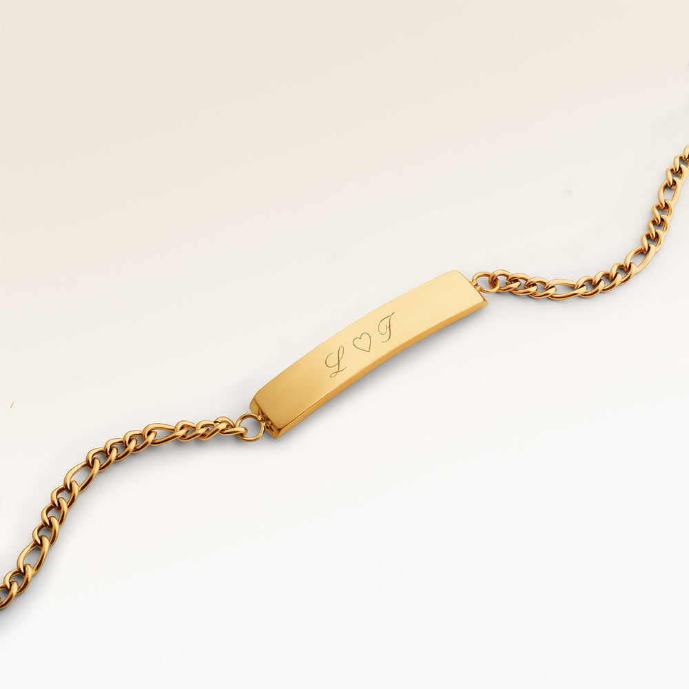 Stab Armband - Gravur (Gold)