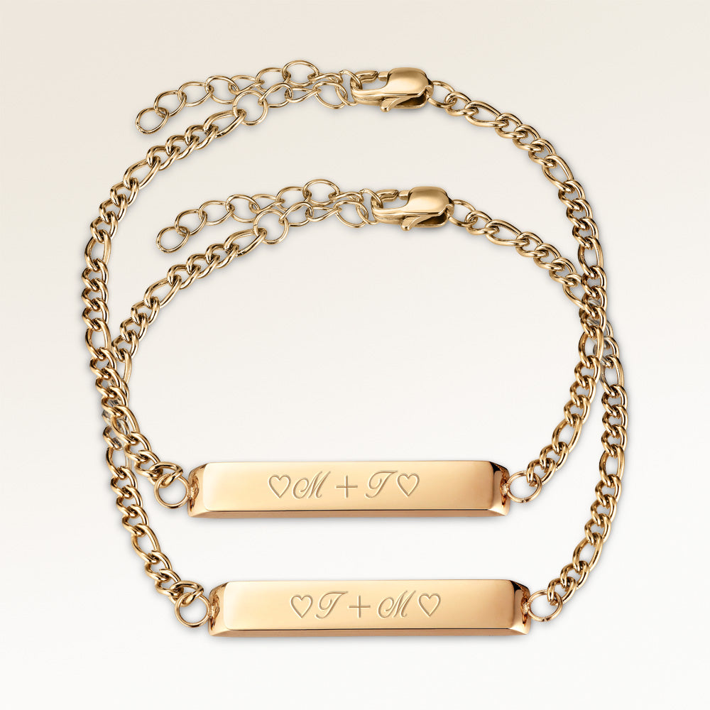 Freundschaftsarmbänder - Stab Armband (Gold)