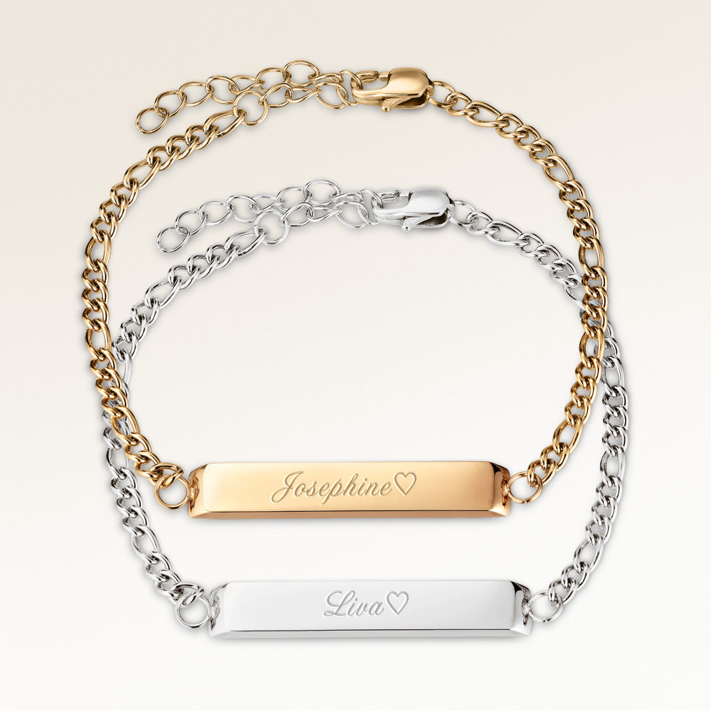 Freundschaftsarmbnder Bar mit Gravur in Gold & Silber | Mon Chou Freundschaftsarmbnder Bar mit Gravur in Gold & Silber | Mon Chou