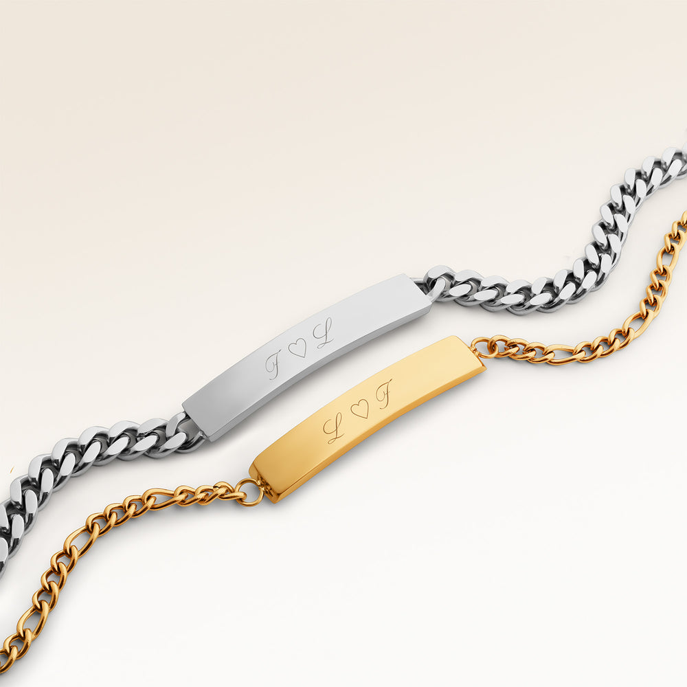 Paararmband - Stab Armband (Gold & Silber)