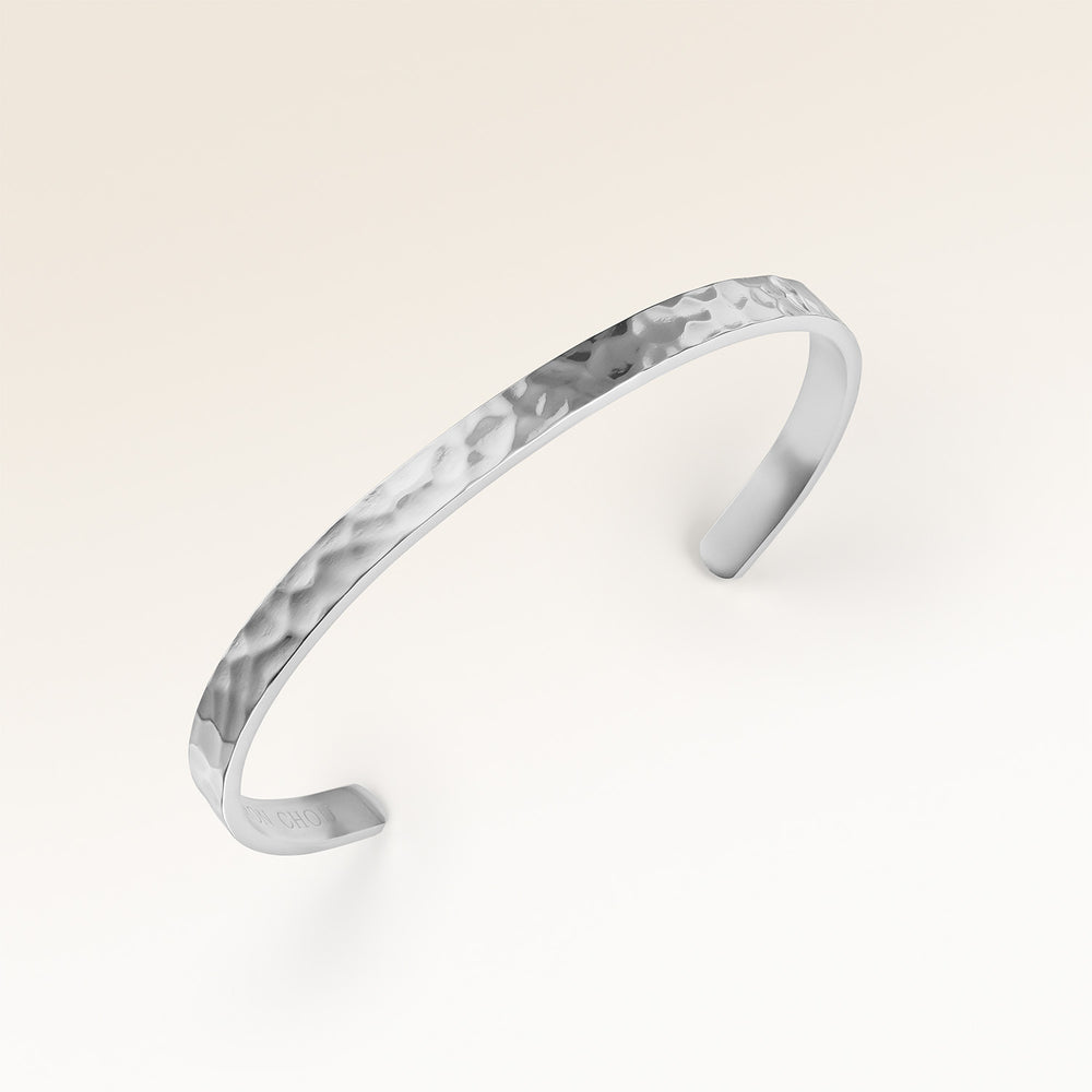 Ocean Waves Armband - Gravur (Silber)