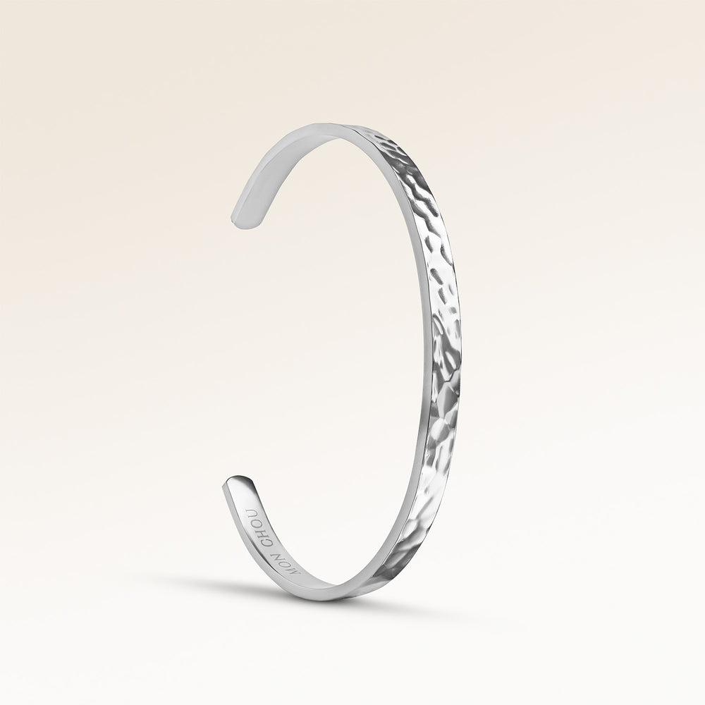 Ocean Waves Armband - Gravur (Silber)