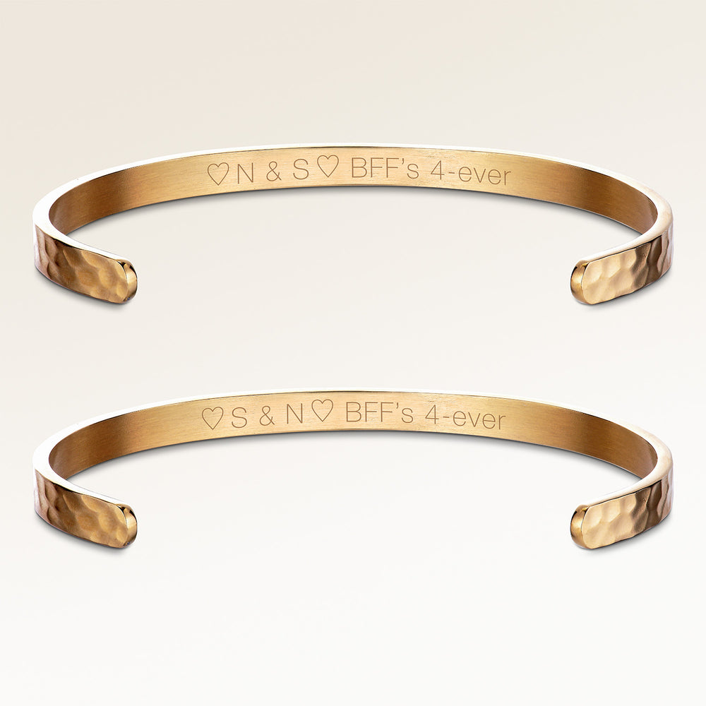 Freundschaftsarmbnder Ocean Waves mit Gravur in Gold | Mon Chou Freundschaftsarmbnder Ocean Waves mit Gravur in Gold | Mon Chou