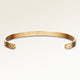 Personalisiertes Bangle Goldarmband mit Platz für Gravur von Text oder Koordinaten