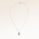 Full square necklace in silver fully laid out with fine adjustable silver chain and minimalist pendant for personalized engraving